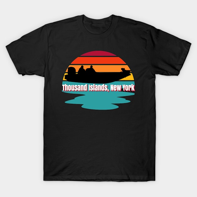 Sport Fishing Bass and Game Fish Thousand Island, New York T-Shirt by CharJens